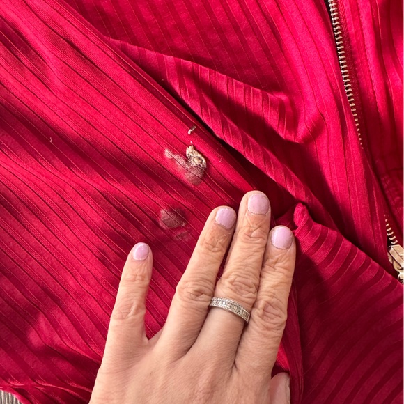 SHEIN Red Ribbed Two-Piece Set - Picture 5 of 9